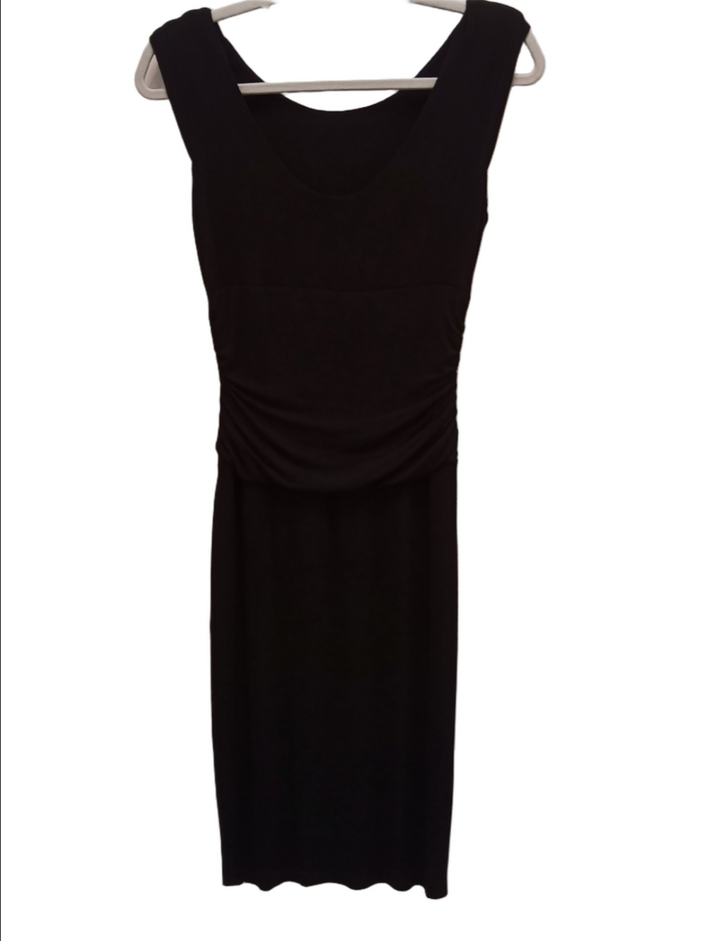 Bailey 44 Black Bodycon Dress Scoop Back Ruched Waist M - Picture 7 of 7